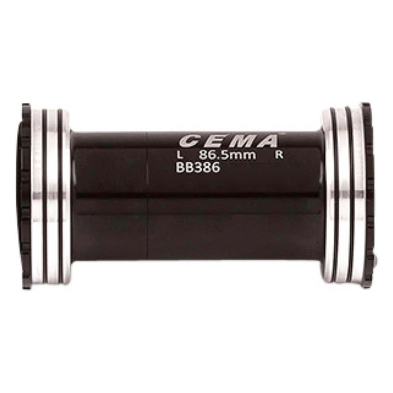 Interlock BB386 Bottom Bracket for Shimano, Width 86.5 mm, Diameter 46 mm, Black - 1