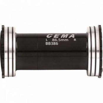 Movimento Centrale Interlock BB386 per Shimano, Larghezza 86,5 mm, Diametro 46 mm, Acciaio Inossidabile, Nero - 2 - Movimento ce