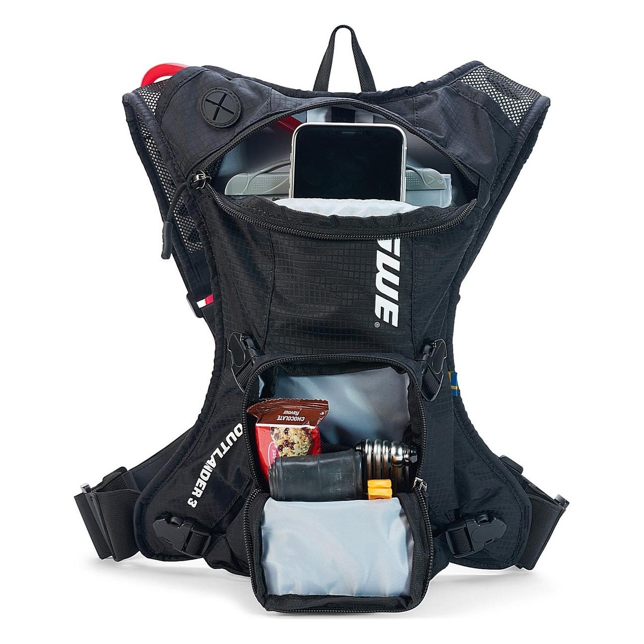 USWE Outlander 3L Hydration Backpack Black for MTB, Road and Gravel - 3