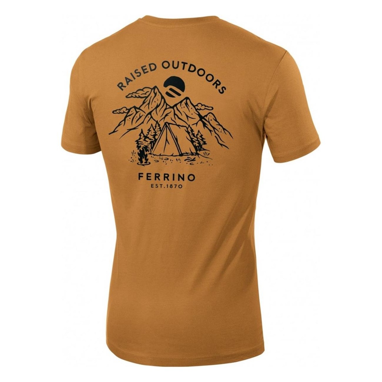 T-shirt unisex khaki XL cotone bio GOTS per trekking e viaggio - 2 - T-shirt e Camicie - 8014044013515