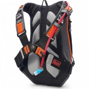 Airborne 15L Backpack Gray-Orange with Elite Hydration Bladder & 12 Pockets - 2