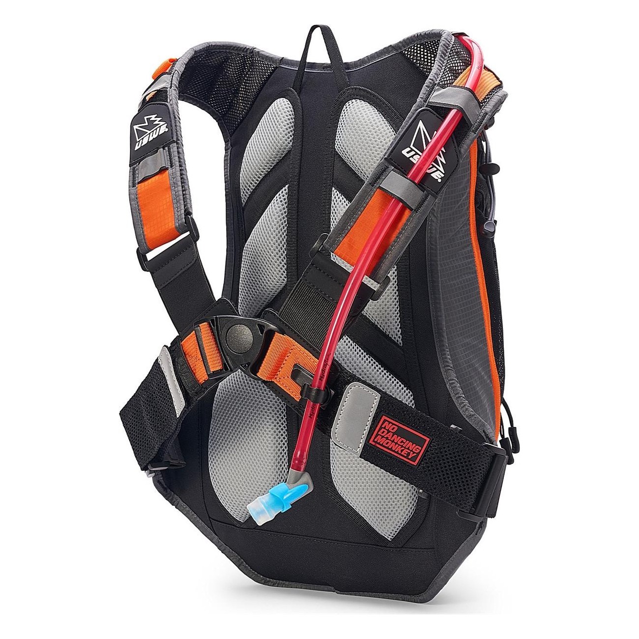 Airborne 15L Backpack Gray-Orange with Elite Hydration Bladder & 12 Pockets - 2