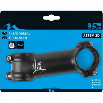 M-Wave Ahead Handlebar Stem 90mm, 7° Black Aluminum, 31.8mm Diameter - 3