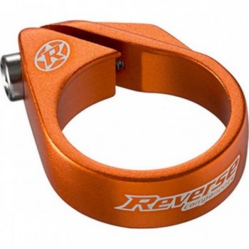 Collier de Selle Reverse Ø34,9 mm Orange avec Boulon Antivol - 1