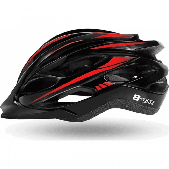 Granith In-Mold Cycling Helmet Black/Red Size M 54-58 cm EN1078 Certified - 1