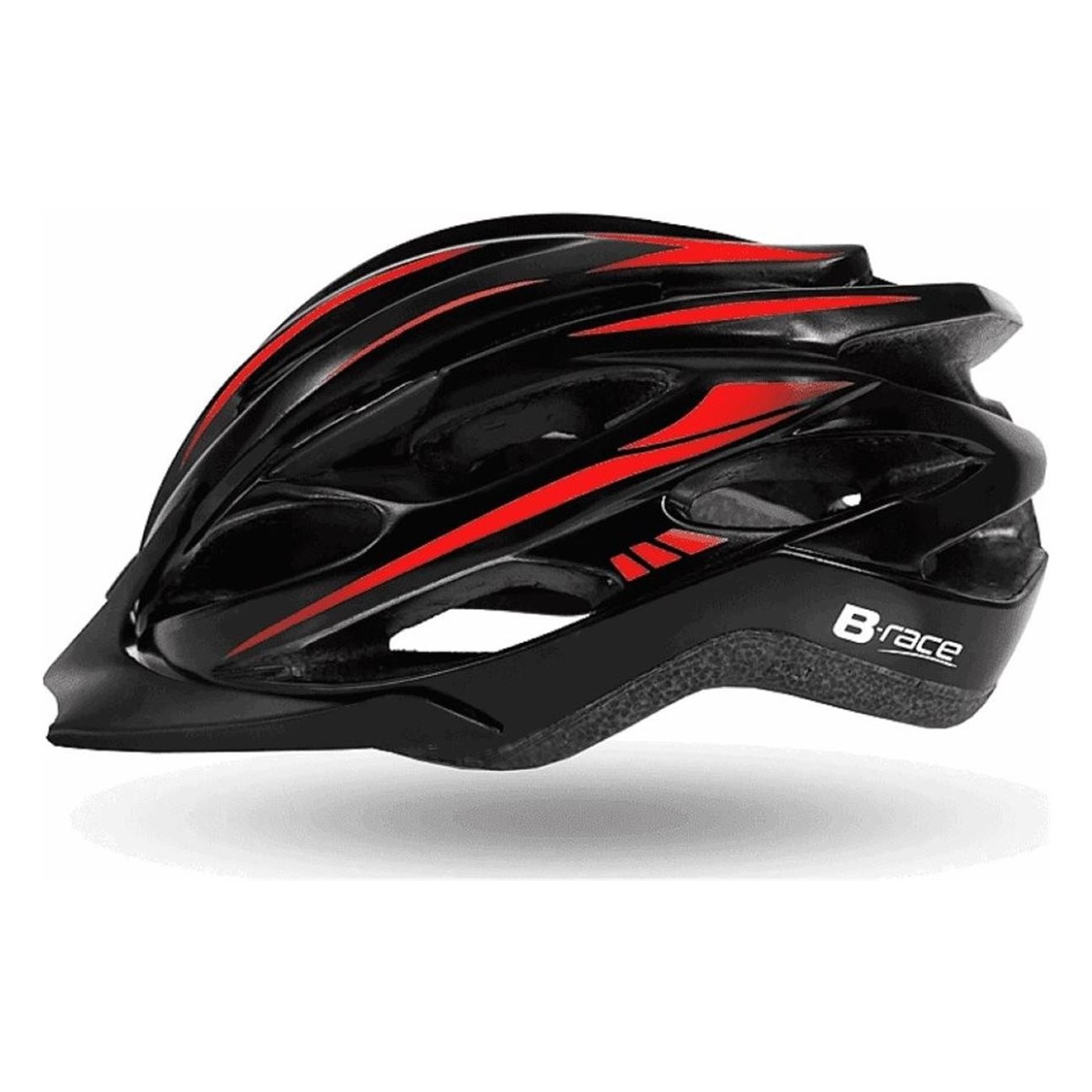 Granith In-Mold Cycling Helmet Black/Red Size M 54-58 cm EN1078 Certified - 1