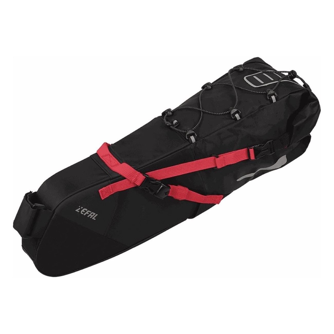 Z Adventure R11 Waterproof Saddle Bag 5-11L Black/Red for Cyclists - 1