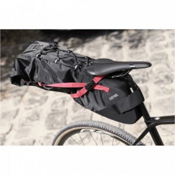 Z Adventure R11 Waterproof Saddle Bag 5-11L Black/Red for Cyclists - 3