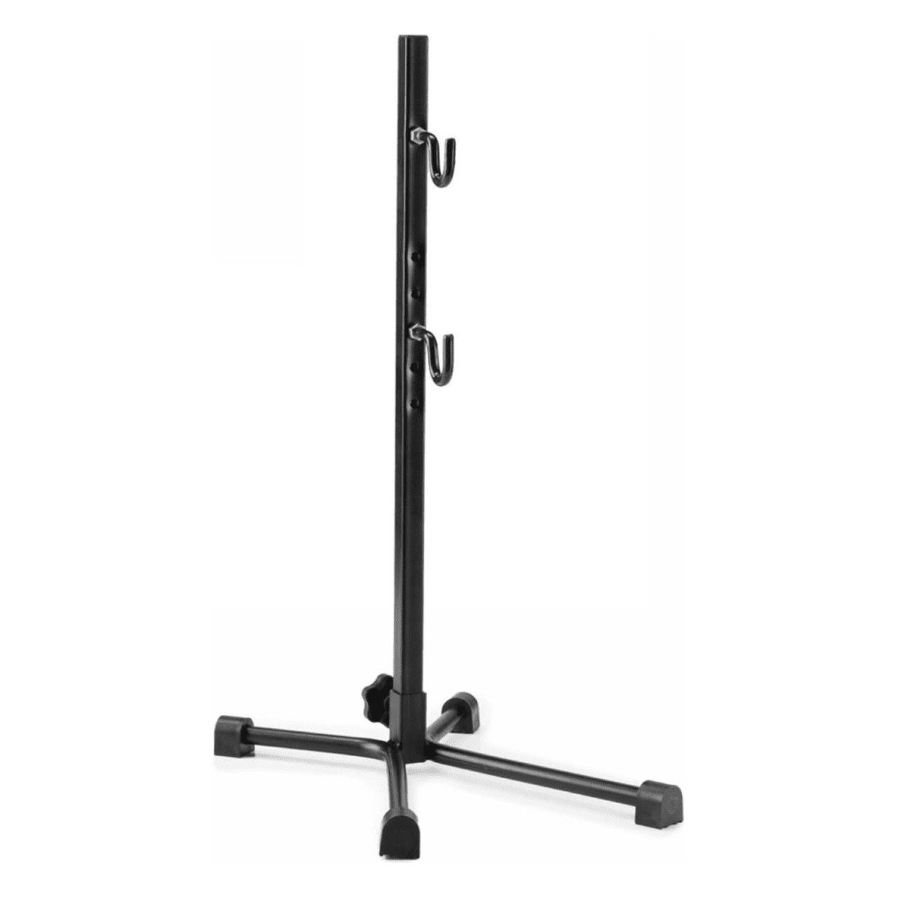 Adjustable Black Steel Floor Bike Rack for 22'-29' Bicycles - 1 Place - 1