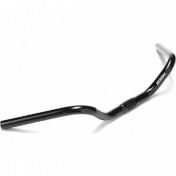 Black Aluminum Handlebar 25.4mm x 650mm for City Bike with English Bend - 1