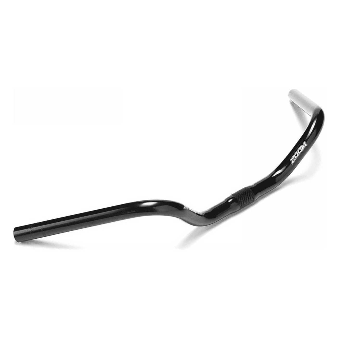 Black Aluminum Handlebar 25.4mm x 650mm for City Bike with English Bend - 1