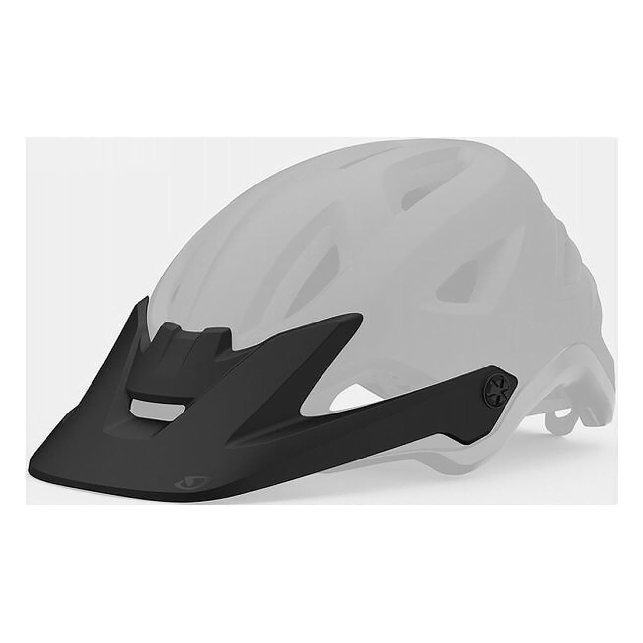 Visiera di Ricambio Nero Opaco per Casco GIRO MERIT SPHERICAL 59-63 cm 2022 - 1 - Frontino - 0196178012140