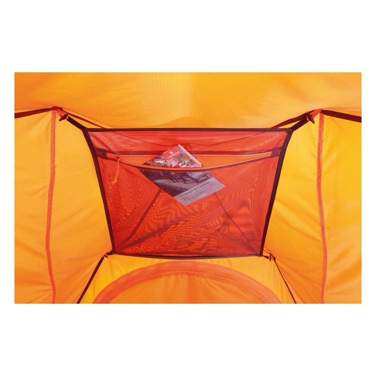 Tente Pilier 3 FR Orange 3 Places Géodésique Imperméable - 3