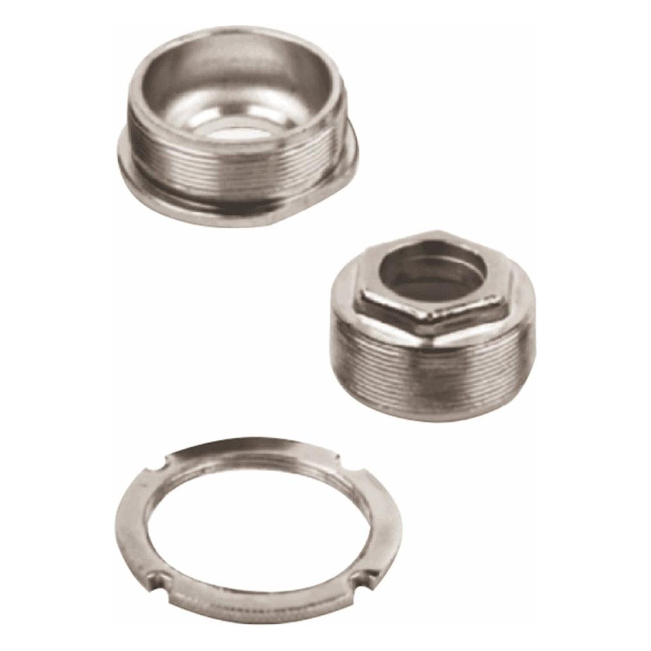 BMX 5/16 OVER MVTEK Bottom Bracket Cups Set in Silver - Optimal Performance - 1