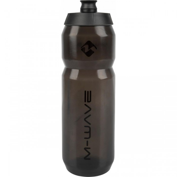 M-Wave 750 ml Transparent Black Plastic Water Bottle with Retail Packaging - 1