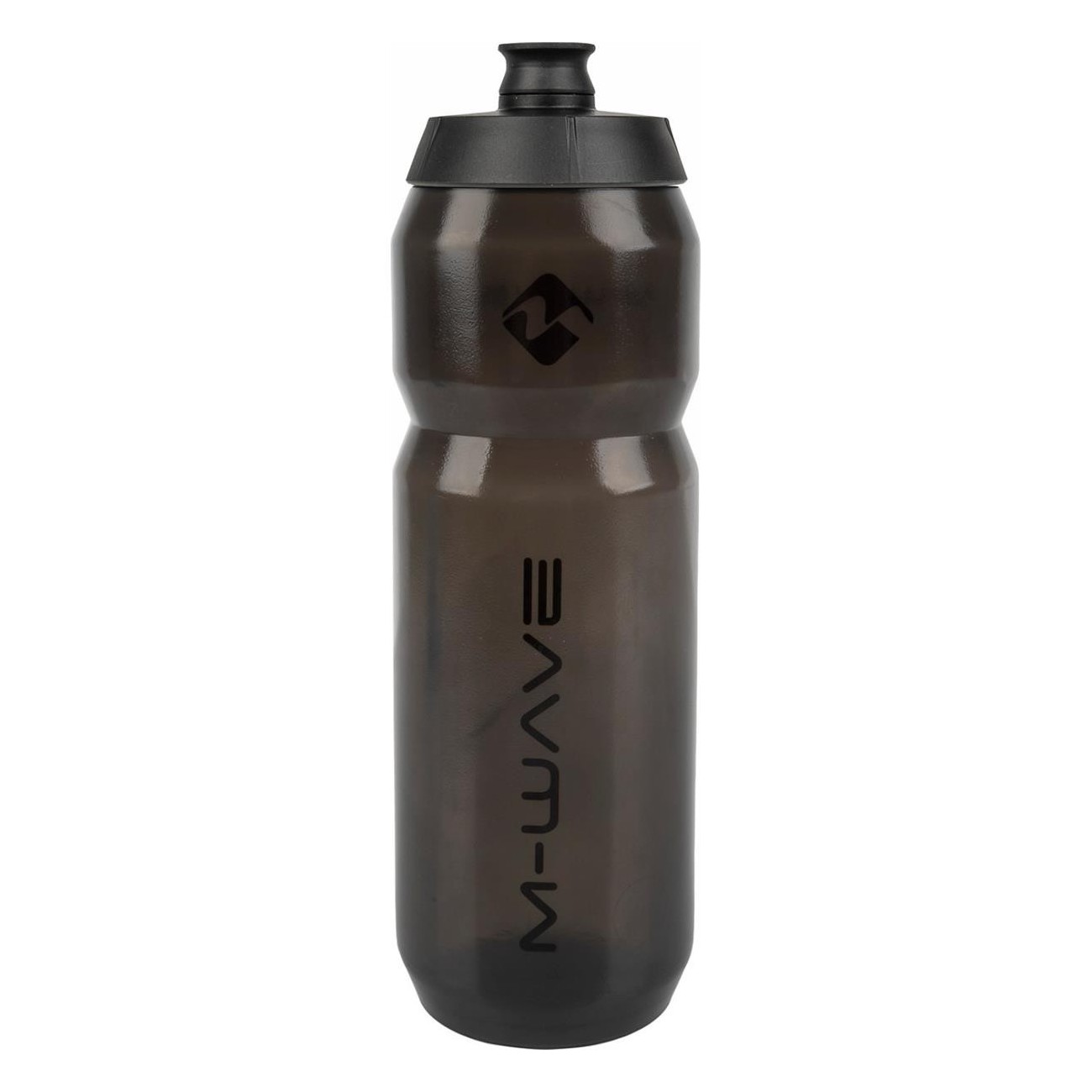 M-Wave 750 ml Transparent Black Plastic Water Bottle with Retail Packaging - 1