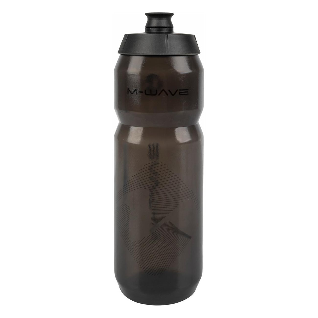 M-Wave 750 ml Transparent Black Plastic Water Bottle with Retail Packaging - 3