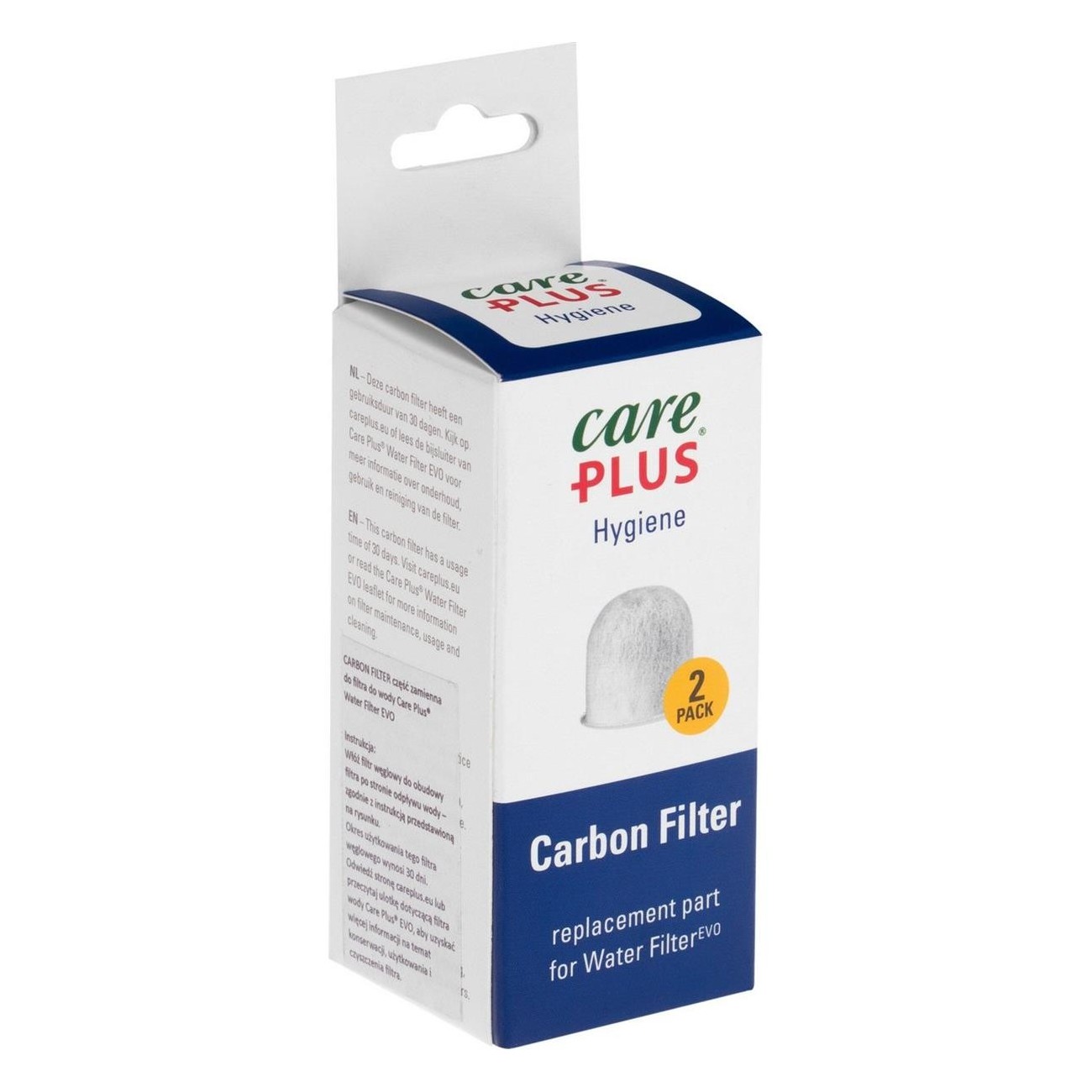 Filtro di Ricambio in Carbonio Care Plus Evo Duopack - Riduce Odori e Sapore Sgradevoli - 2 - Protezione da insetti - 8714024341