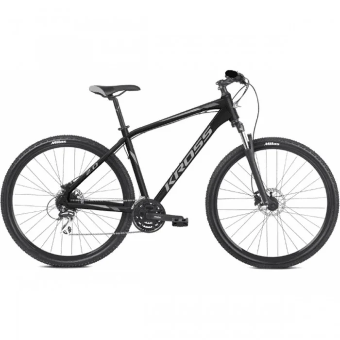 Bici MTB KROSS Hexagon 6.0 Uomo 29' Nero/Grigio, Taglia S, Versatile per Città e Fuoristrada - 1 - Mountain bike - 5902262039291