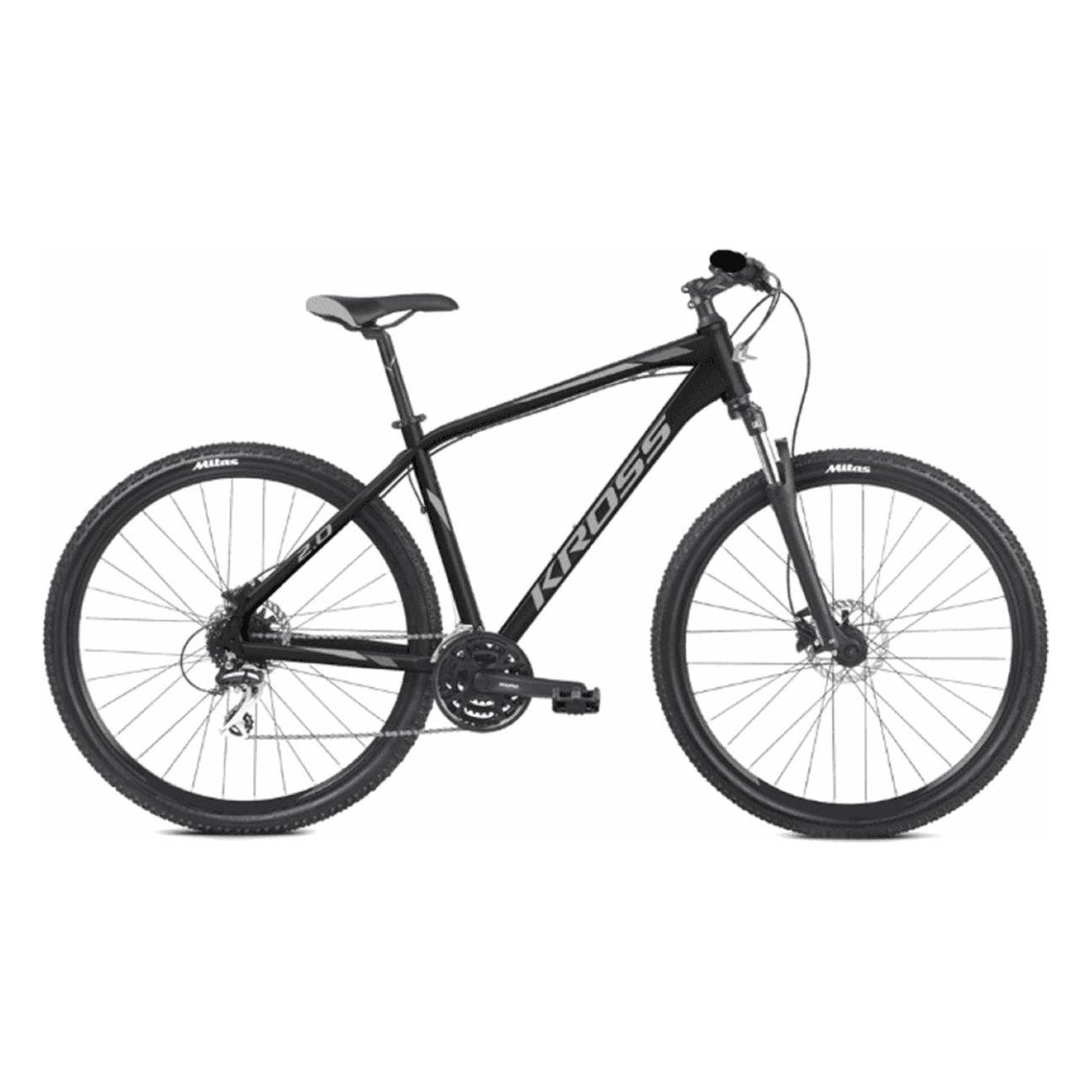 Bici MTB KROSS Hexagon 6.0 Uomo 29' Nero/Grigio, Taglia S, Versatile per Città e Fuoristrada - 1 - Mountain bike - 5902262039291