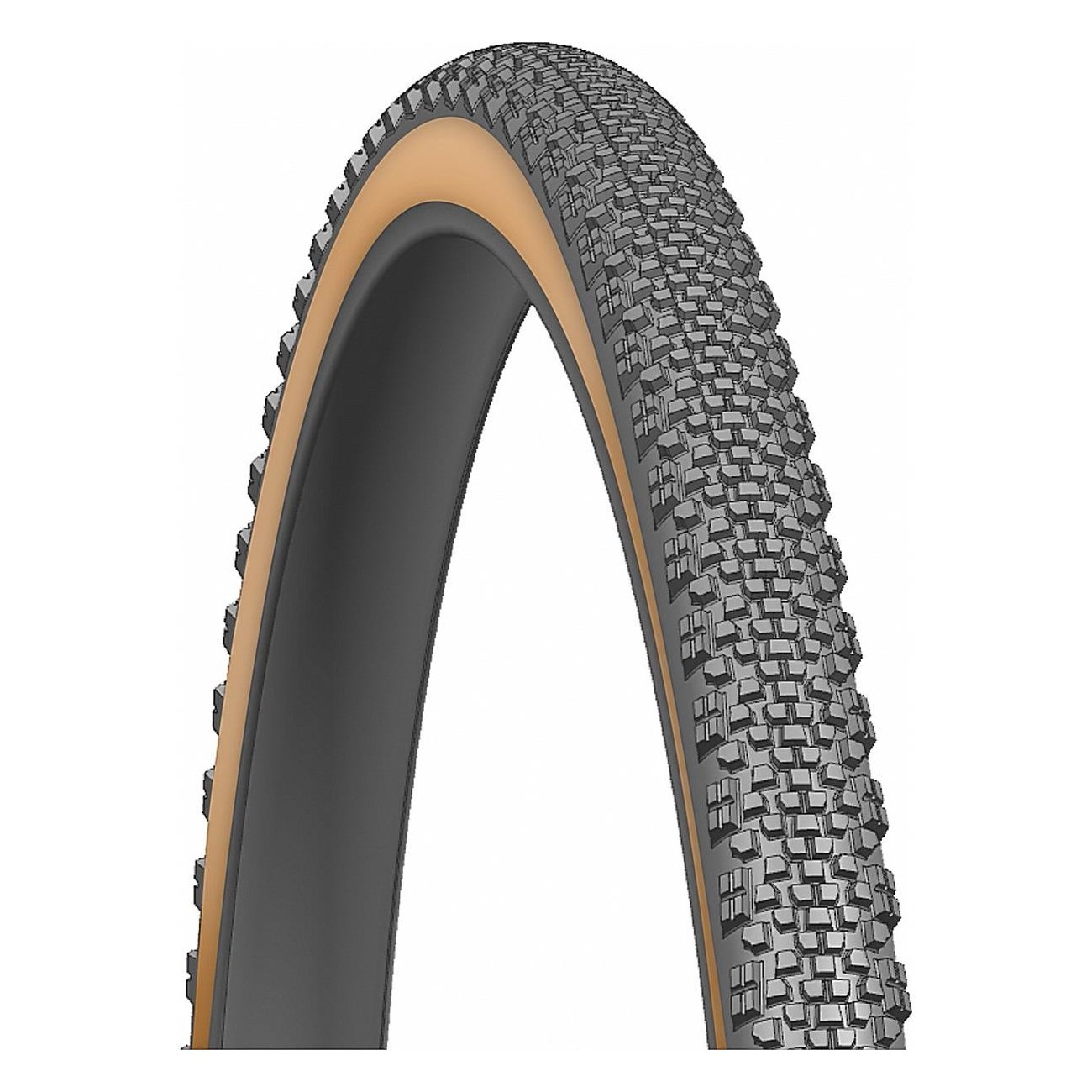 RITECH 700x45 Tire (47-622) 30 TPI Black/Tan Wall for City Trekking - Rigid Bead - 1