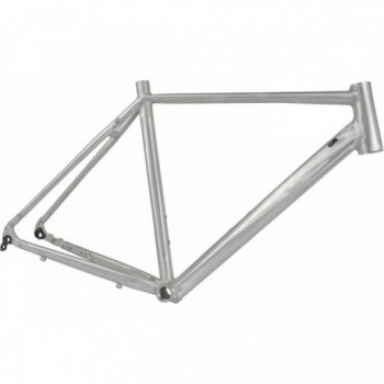 Raw Aluminum Road Bike Frame XL 600mm for 29' or 27.5' Wheels MV - 1