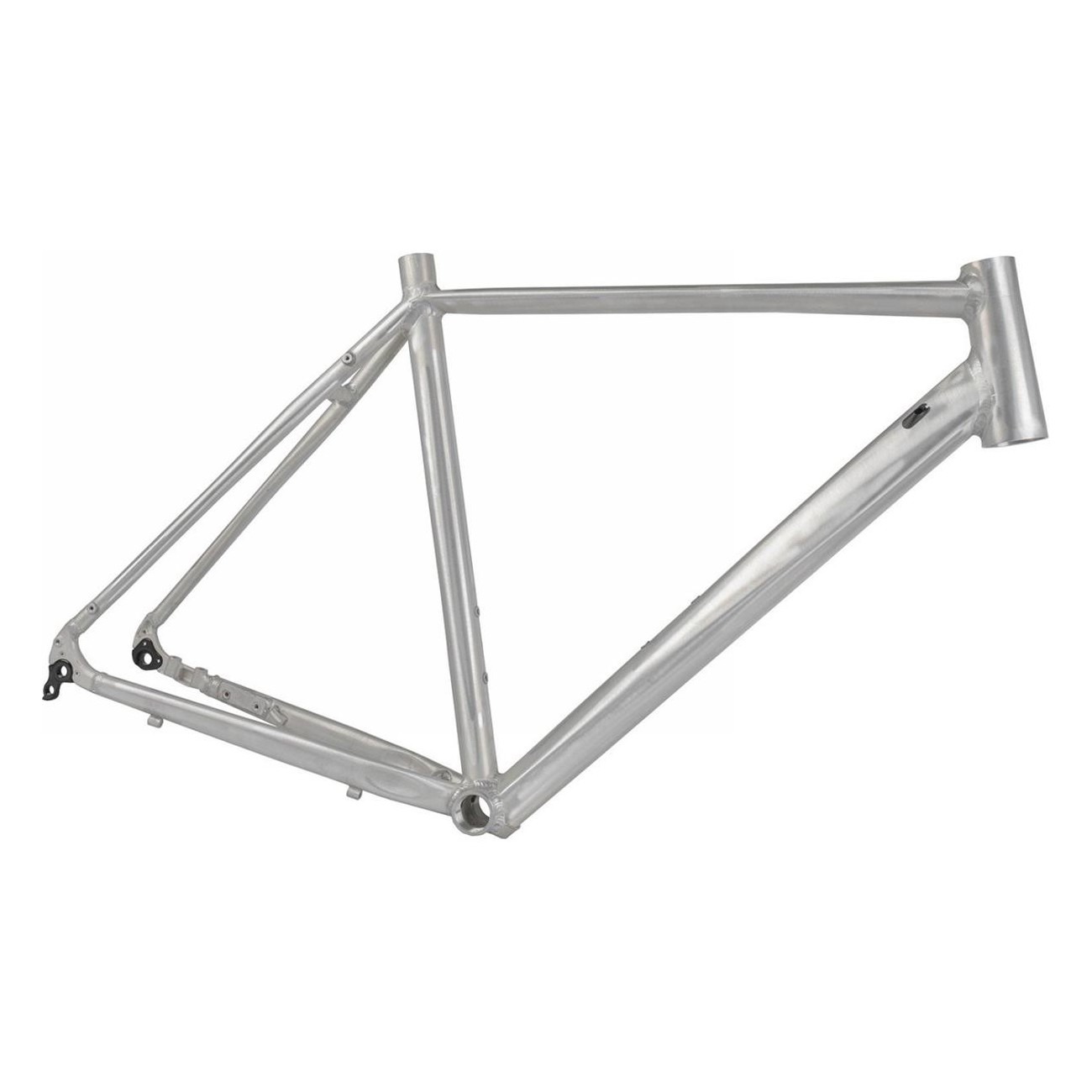 Raw Aluminum Road Bike Frame XL 600mm for 29' or 27.5' Wheels MV - 1