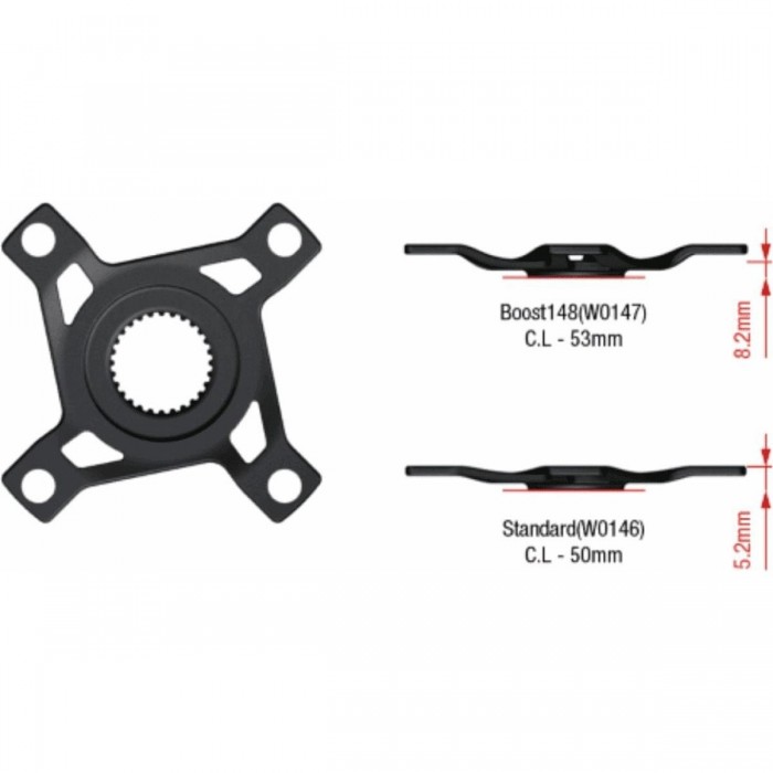 Araña de acero para Bosch Gen4 - BCD 104 mm, Modelo W0146 - 1