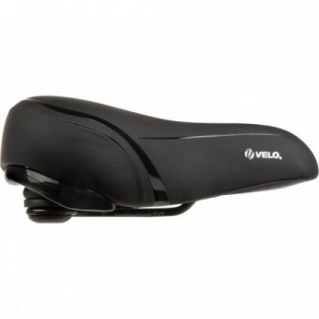 Sella City Comfort Velo Fit Townie XXL 267x238 mm Nero/Argento con Schiuma Leggera e Sospensioni Elastomero - 2 - Selle - 088753