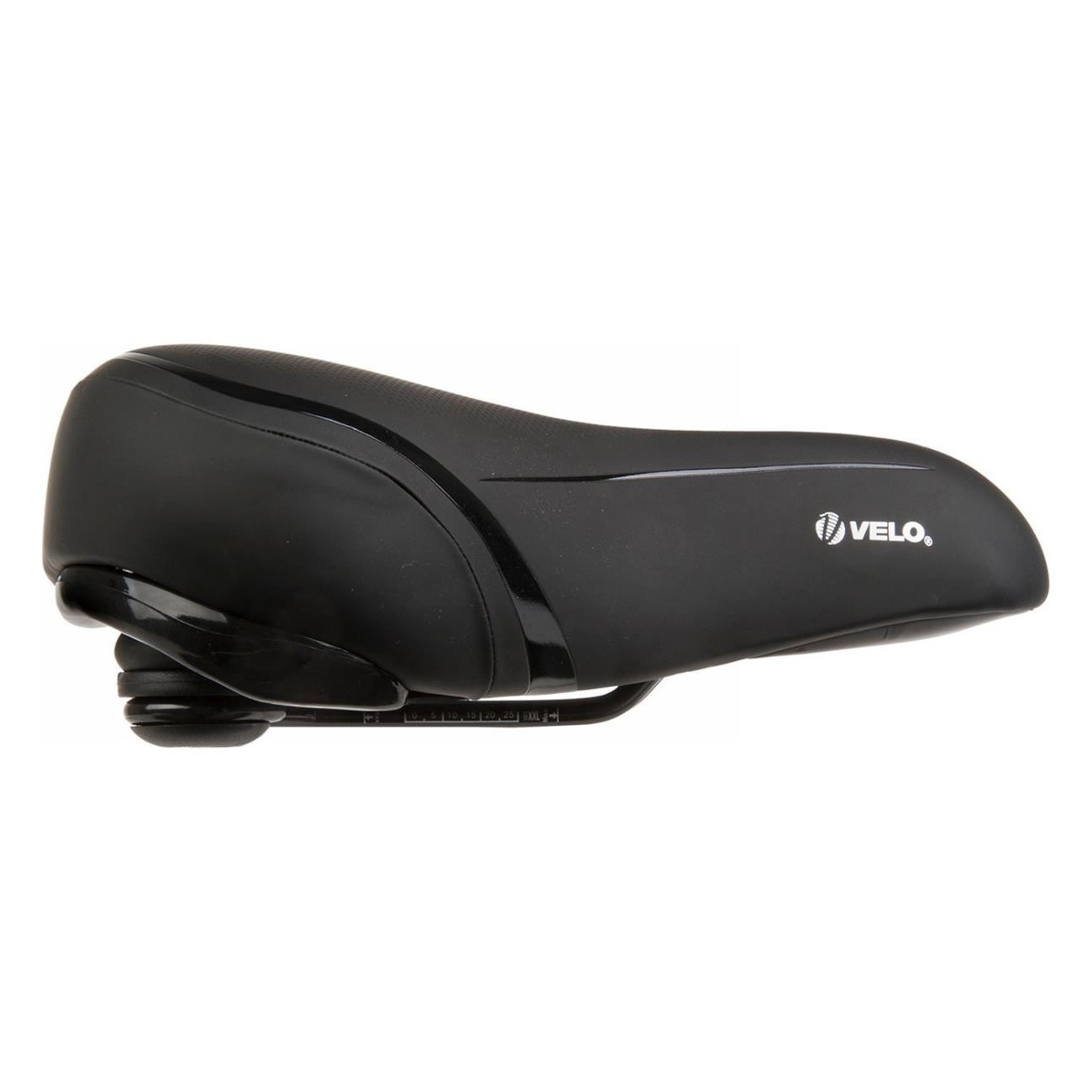 Selle City Comfort Velo Fit Townie XXL 267x238 mm Noir/Argent avec Éponge Légère - 2