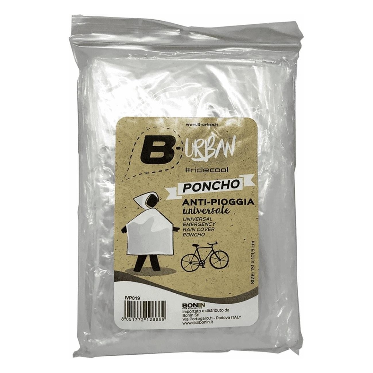 Poncho Antipioggia Universale in PVC Trasparente con Cappuccio - Taglia Unica, Adatto per Tutte le Stagioni - 1 - Poncho pioggia