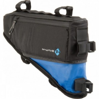 M-Wave Waterproof Triangle Frame Bag 4.2L Black with Reflective Details - 2