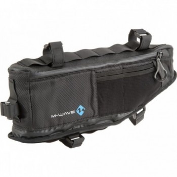 M-Wave Waterproof Triangle Frame Bag 4.2L Black with Reflective Details - 3