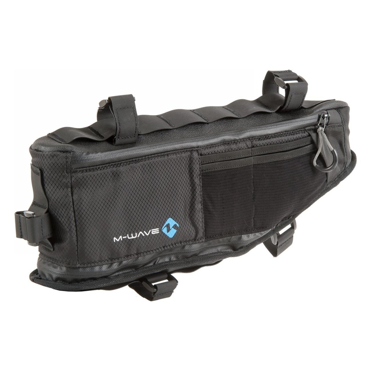 M-Wave Waterproof Triangle Frame Bag 4.2L Black with Reflective Details - 3