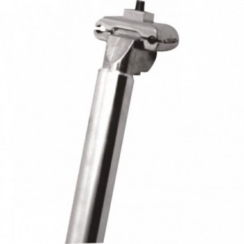 MVTEK Aluminum Silver Seatpost 29.4x300mm for Road/MTB with 10mm Offset - 1