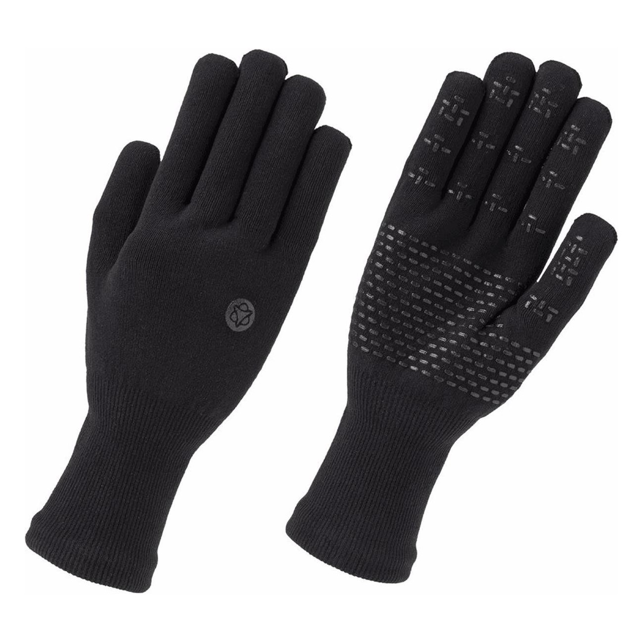 Merino- und Silikongloves Schwarz M - Wasserabweisend und Atmungsaktiv - 1