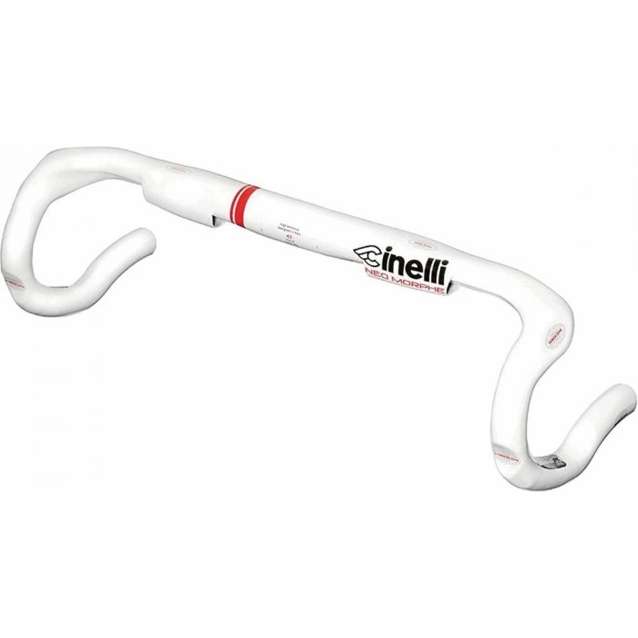 Manillar Cinelli Neo Morphe de Carbono Blanco 42 C/C - Ligero y Resistente - 1