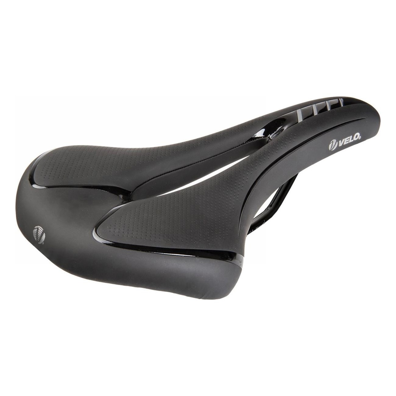 Sella Velo Fit Athlete FC per Strada e MTB, 276x152 mm, Nero/Argento, Comfort Zone L - 1 - Selle - 0887539022365