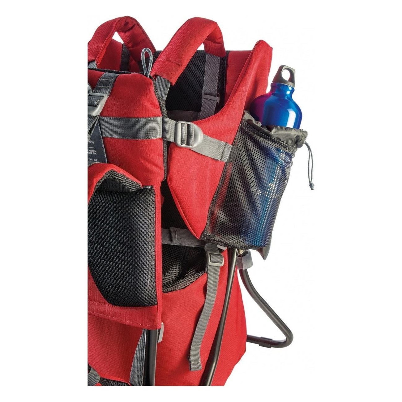 Mochila porta niño Caribou roja trekking talla única 20kg - 3