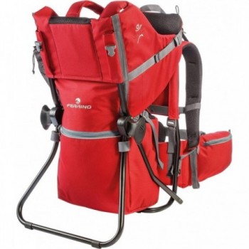 Mochila porta niño Caribou roja trekking talla única 20kg - 4