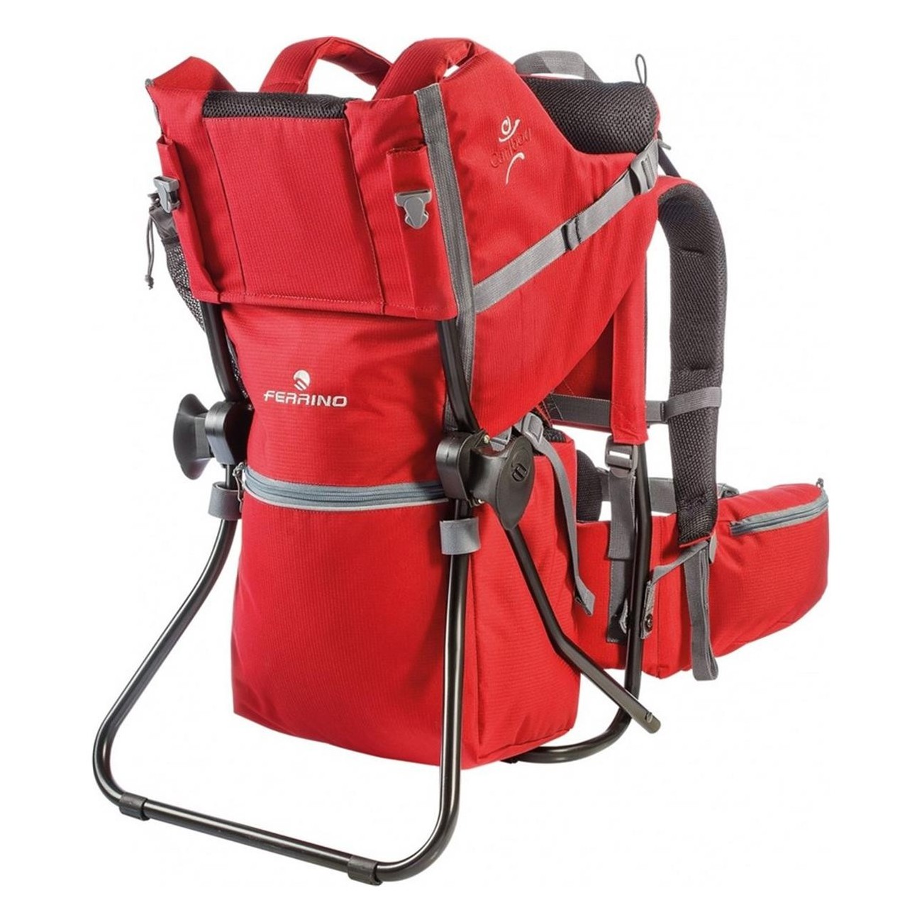 Mochila porta niño Caribou roja trekking talla única 20kg - 4