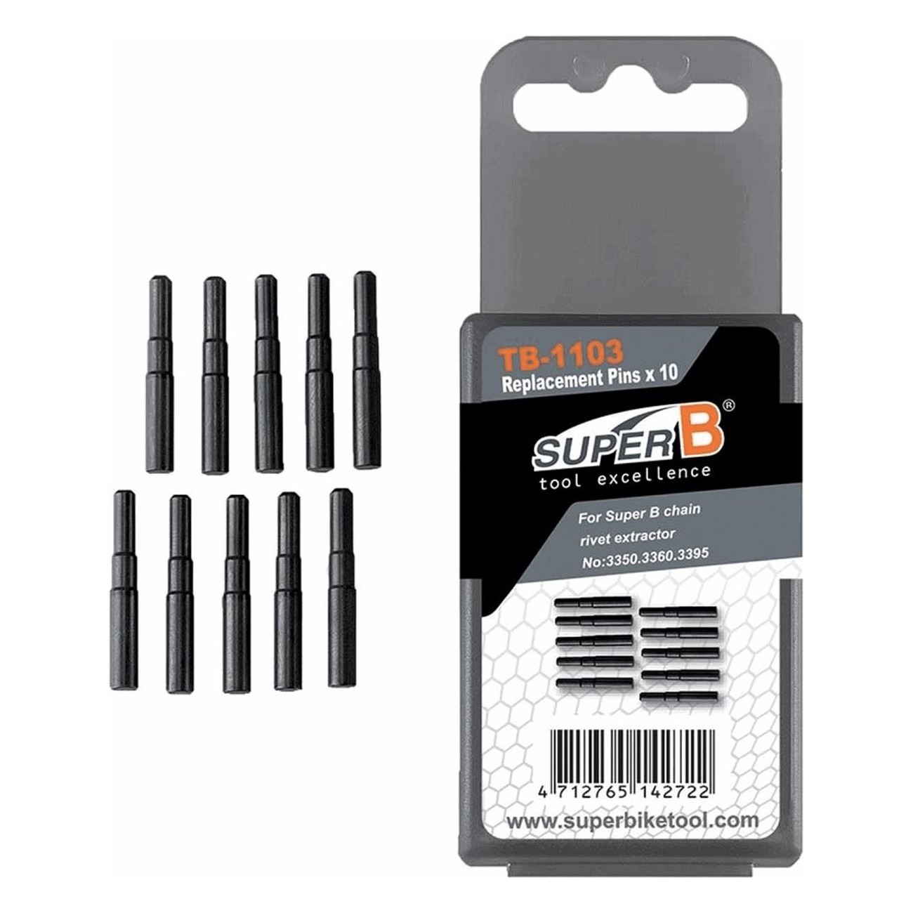 SuperB Replacement Tips for Chain Breaker - Set of 10 Pieces - 1