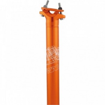 Tige de selle en aluminium 6061 anodisé orange 31.6x350mm - Résistante et légère - 1