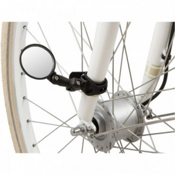 M-Wave Spy Mini 46mm Adjustable Black Bicycle Mirror, Tool-Free Handlebar Mount - 4