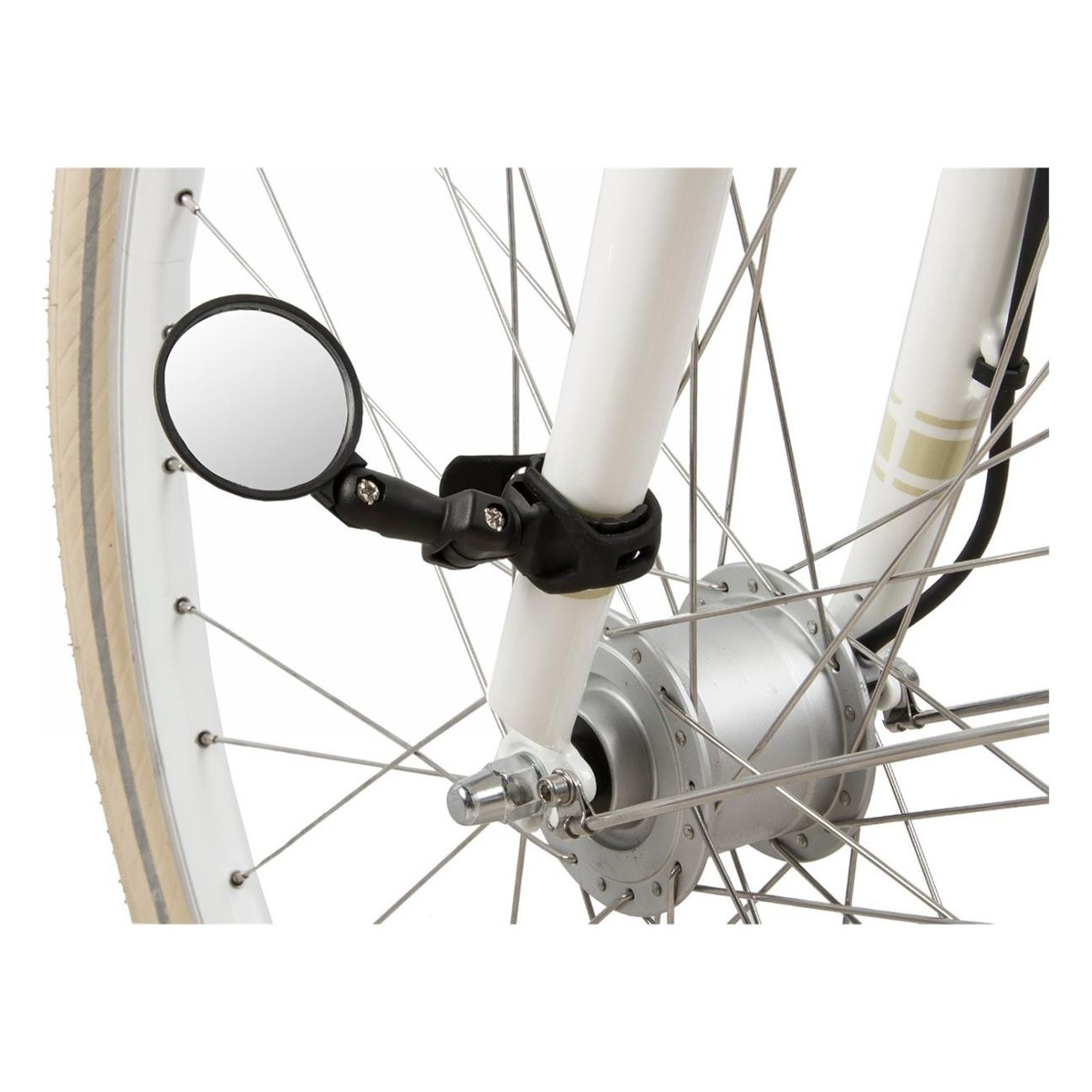 Miroir de vélo Spy Mini 46mm réglable noir M-Wave, montage sans outils - 4