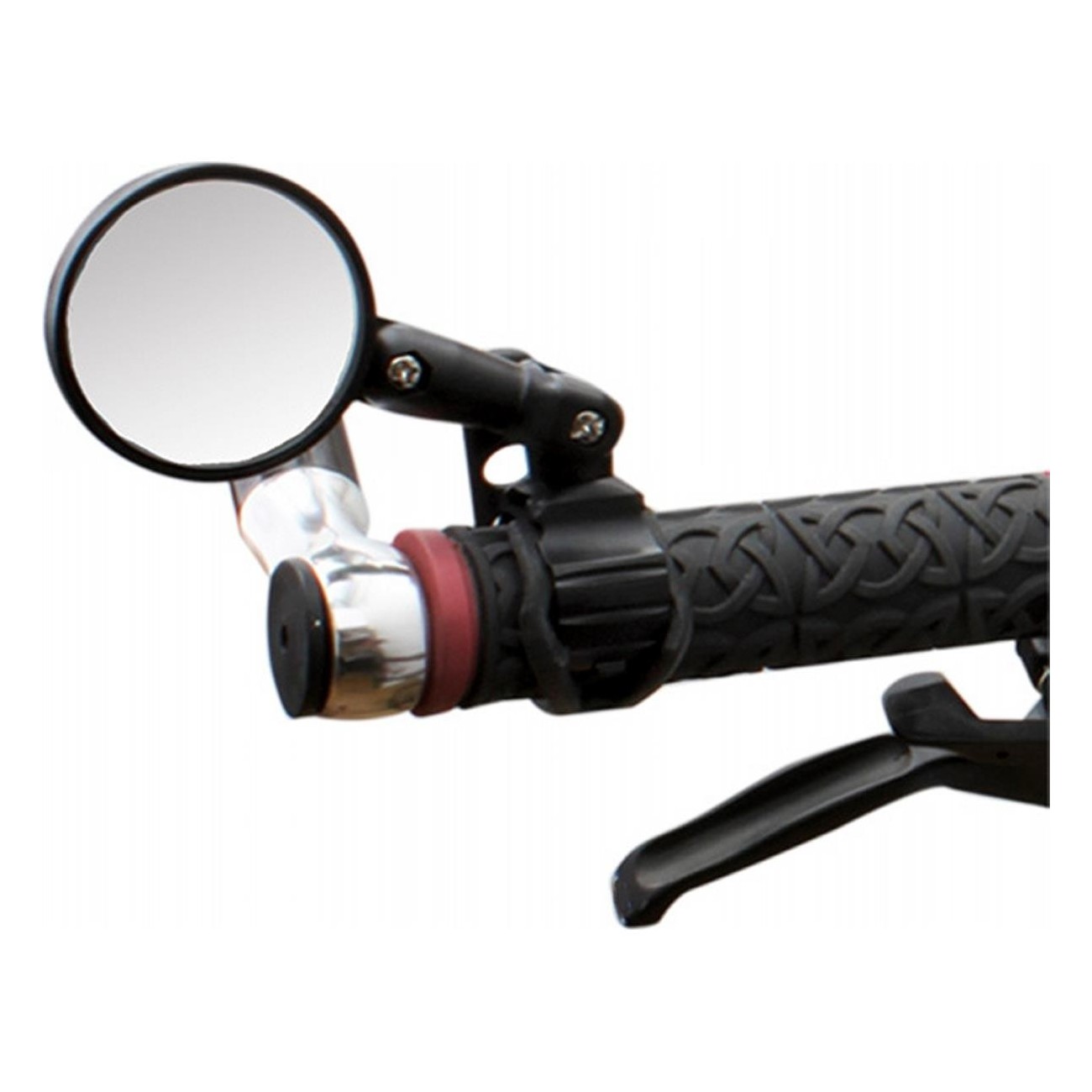 M-Wave Spy Mini 46mm Adjustable Black Bicycle Mirror, Tool-Free Handlebar Mount - 6