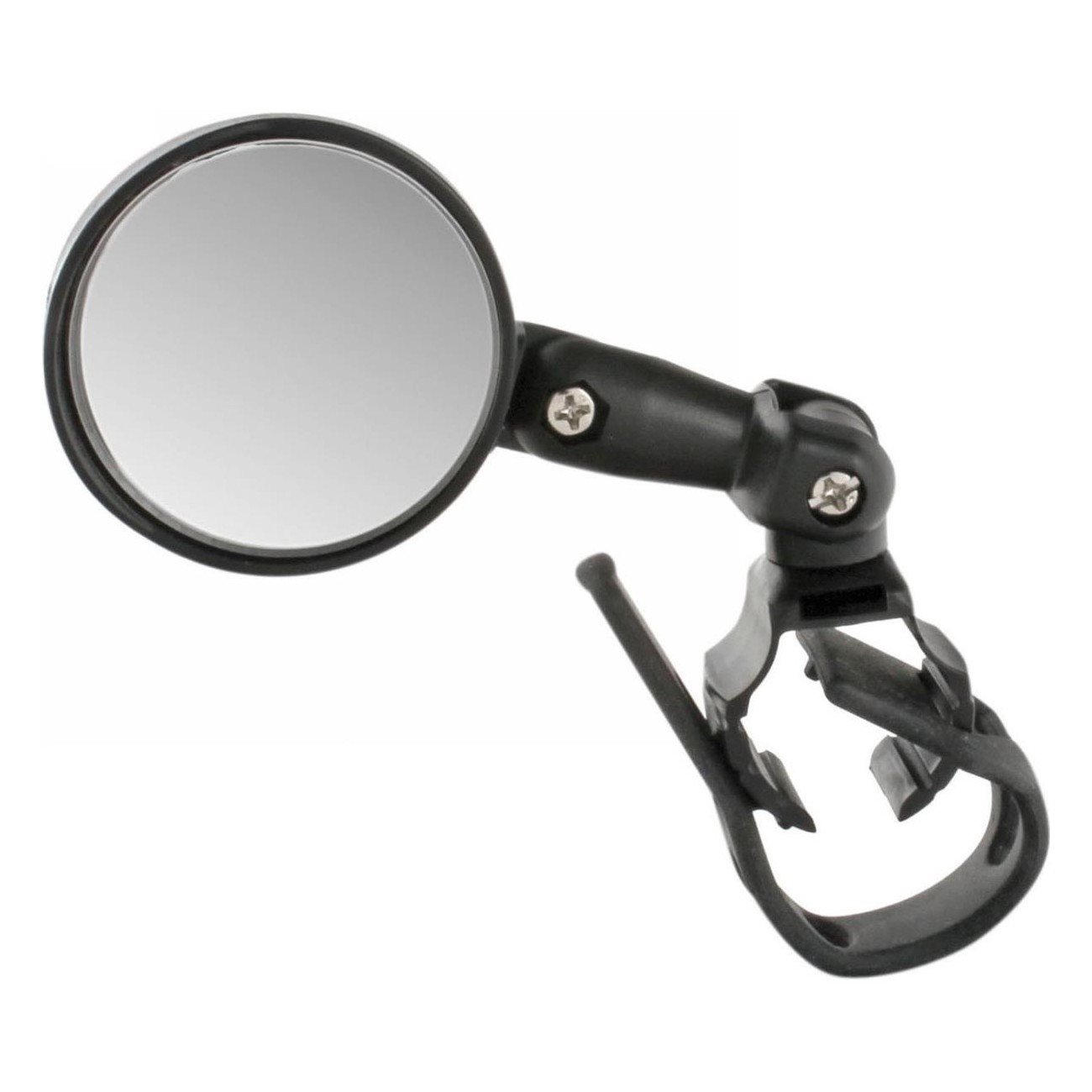 M-Wave Spy Mini 46mm Adjustable Black Bicycle Mirror, Tool-Free Handlebar Mount - 7