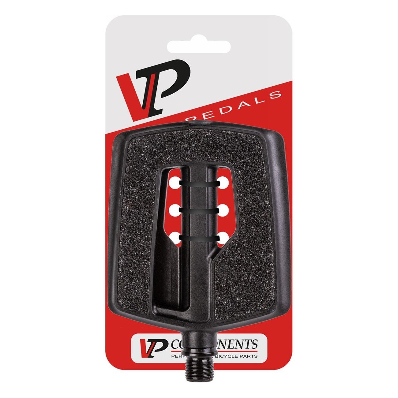 VP-831P Black Anti-Slip Platform Pedals with Reflectors 111x87x20 mm - 4