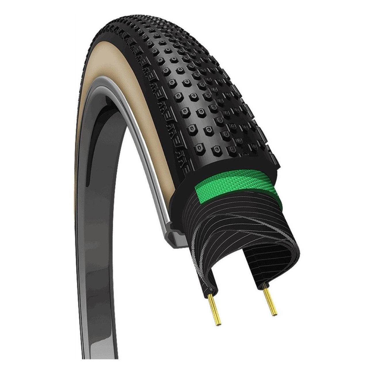 Pneu Pliable 28' 700x38 TL Ready pour Gravel et Cyclocross avec Protection Anti-crevaison - 1