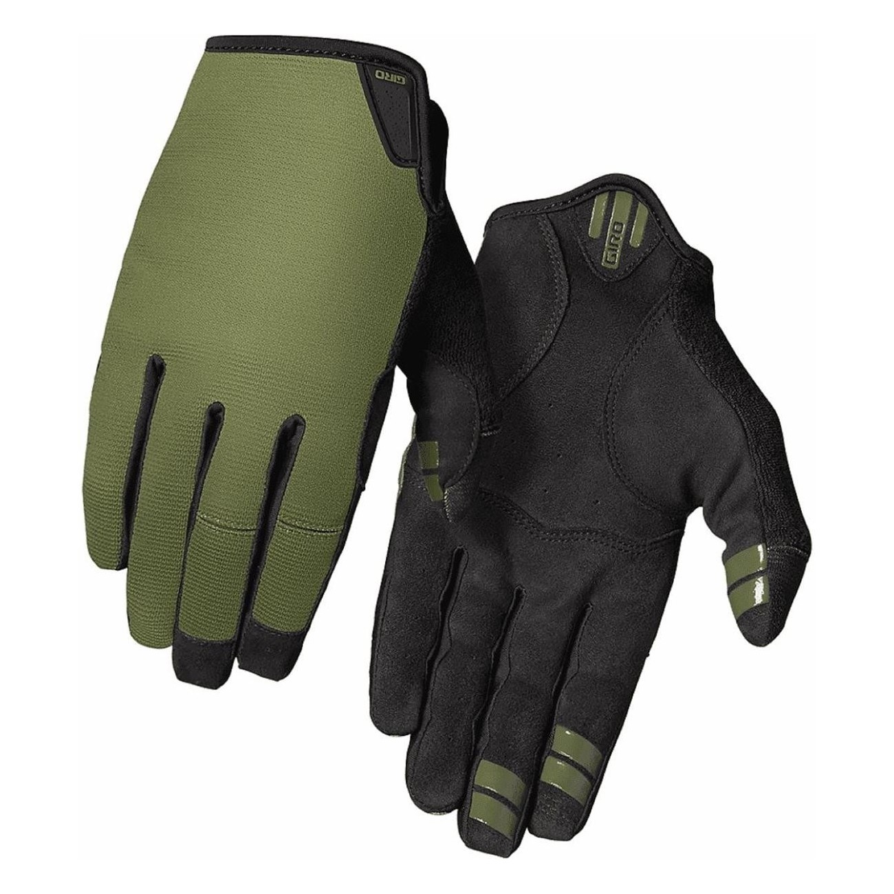 DND 2022 Long Gloves Olive Green Size L Summer - Breathable and Durable for Biking - 1